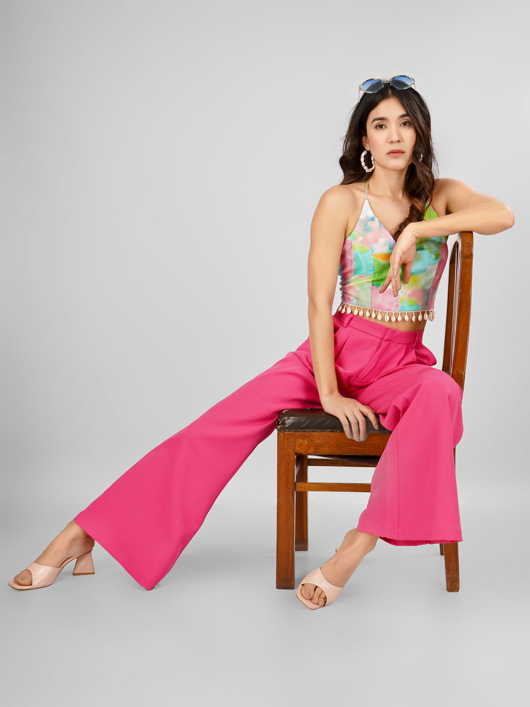 Flared Wide Leg Pants