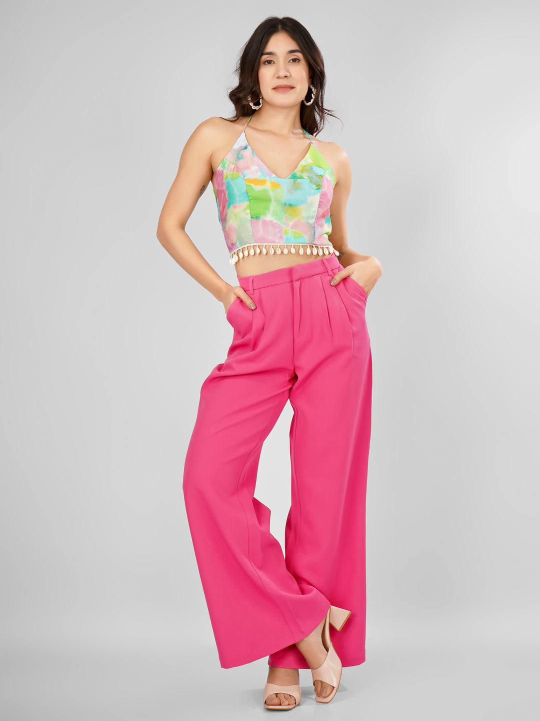 Flared Wide Leg Pants