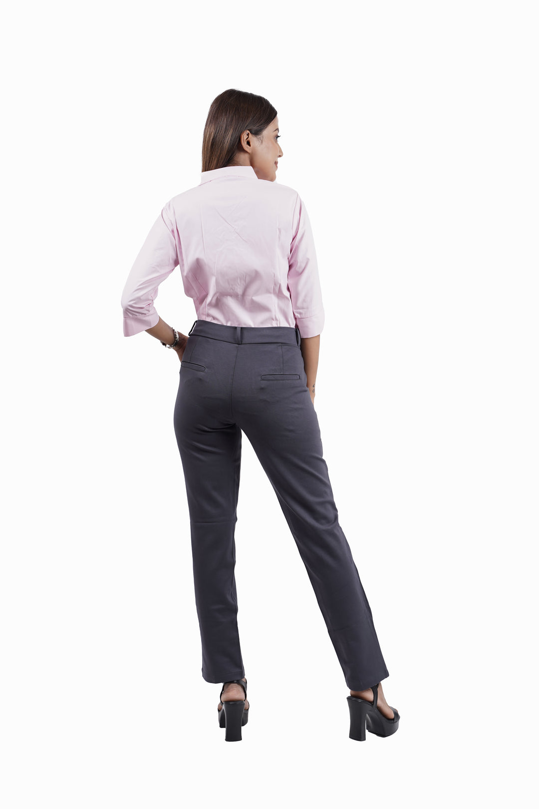 EleganceFit Trousers - Slate Grey