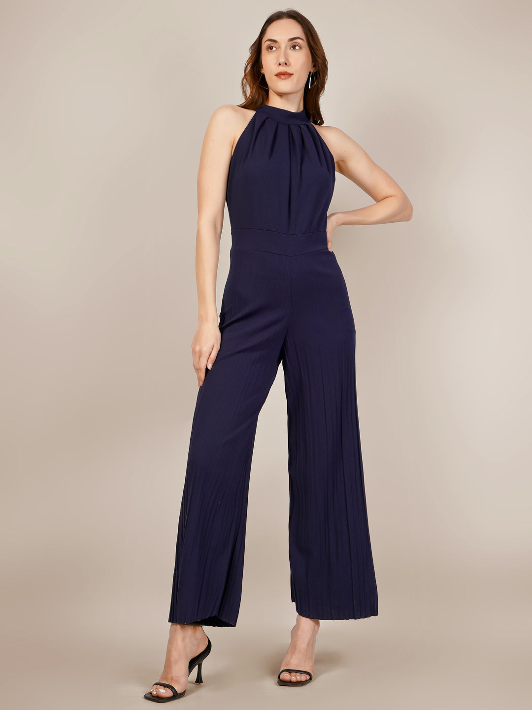 HIGH NECK STYLE JUMPSUIT