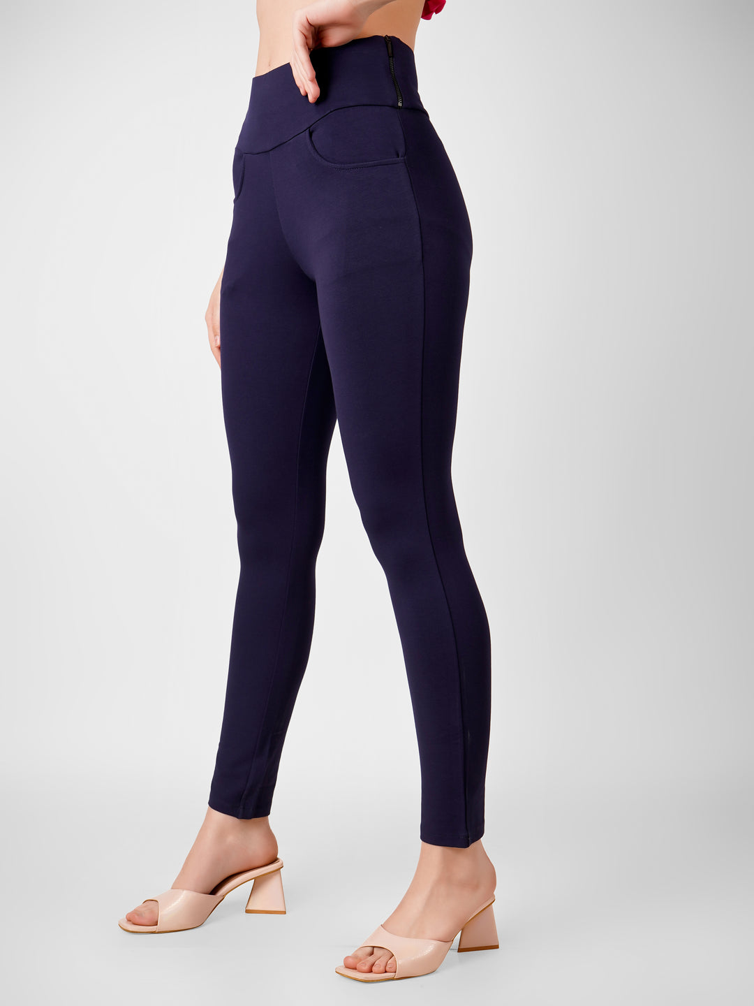 Sleek Flex Jeggings - Navy Blue