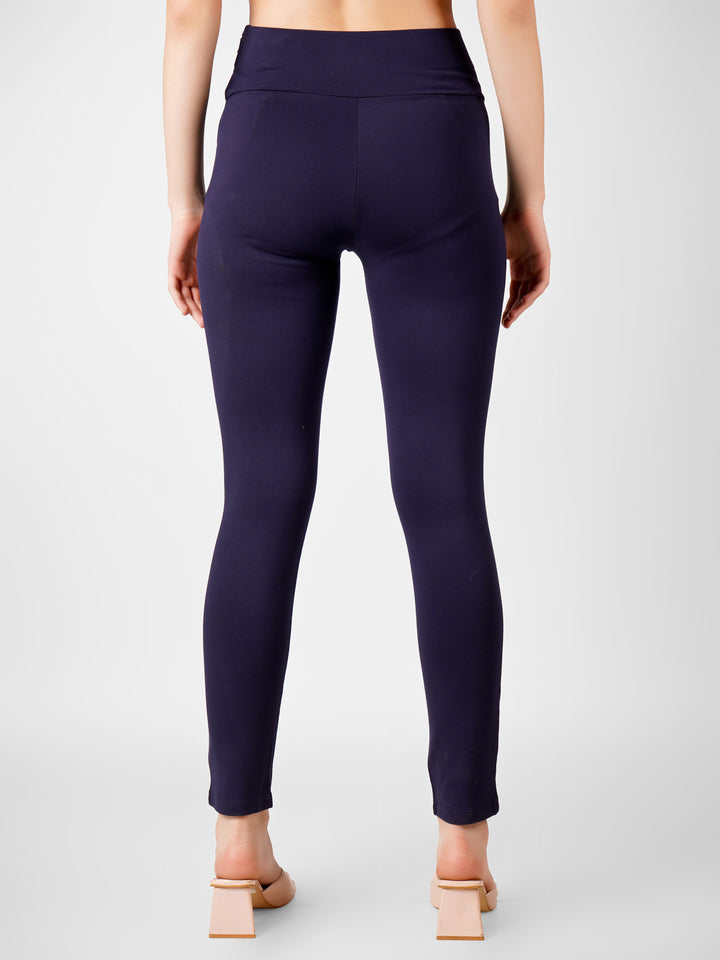 Sleek Flex Jeggings - Navy Blue