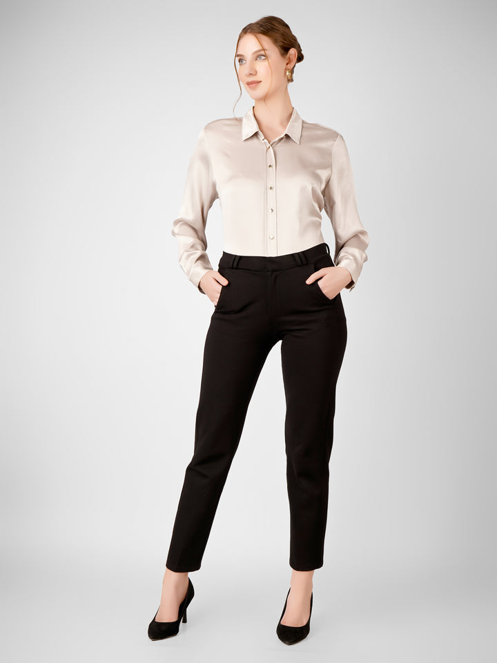 EleganceFit Trousers - Black