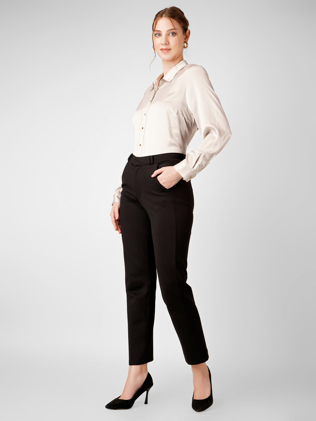 EleganceFit Trousers - Black