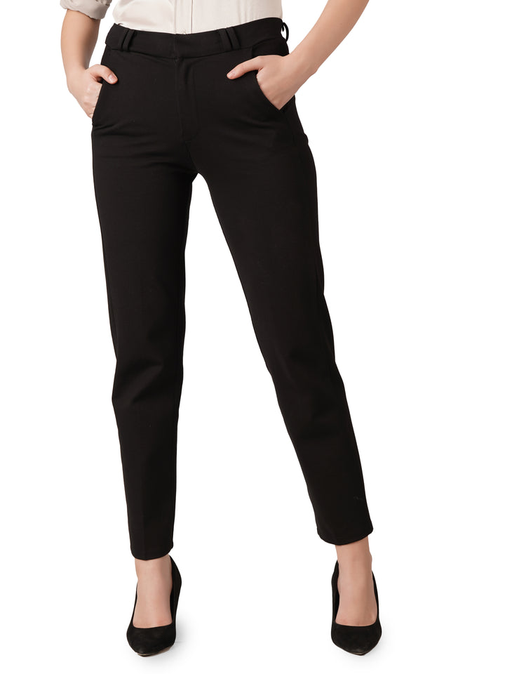 EleganceFit Trousers - Black