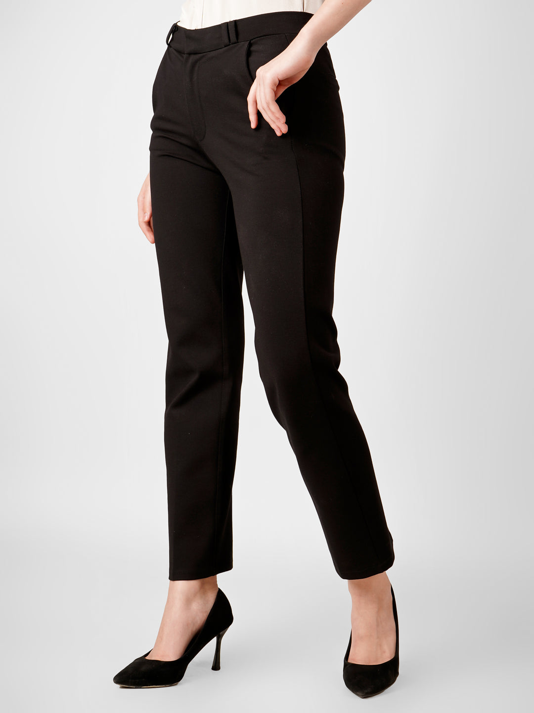 EleganceFit Trousers - Black