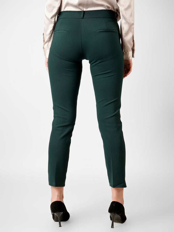 EleganceFit Trousers - Bottle green