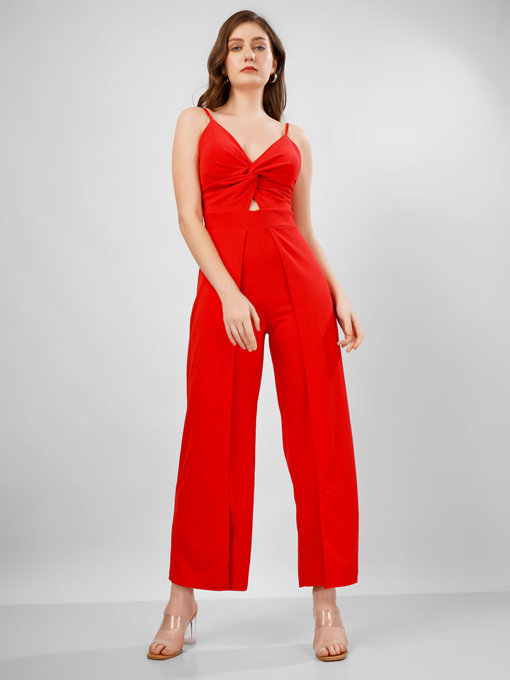 Red Classy Jumpsuit