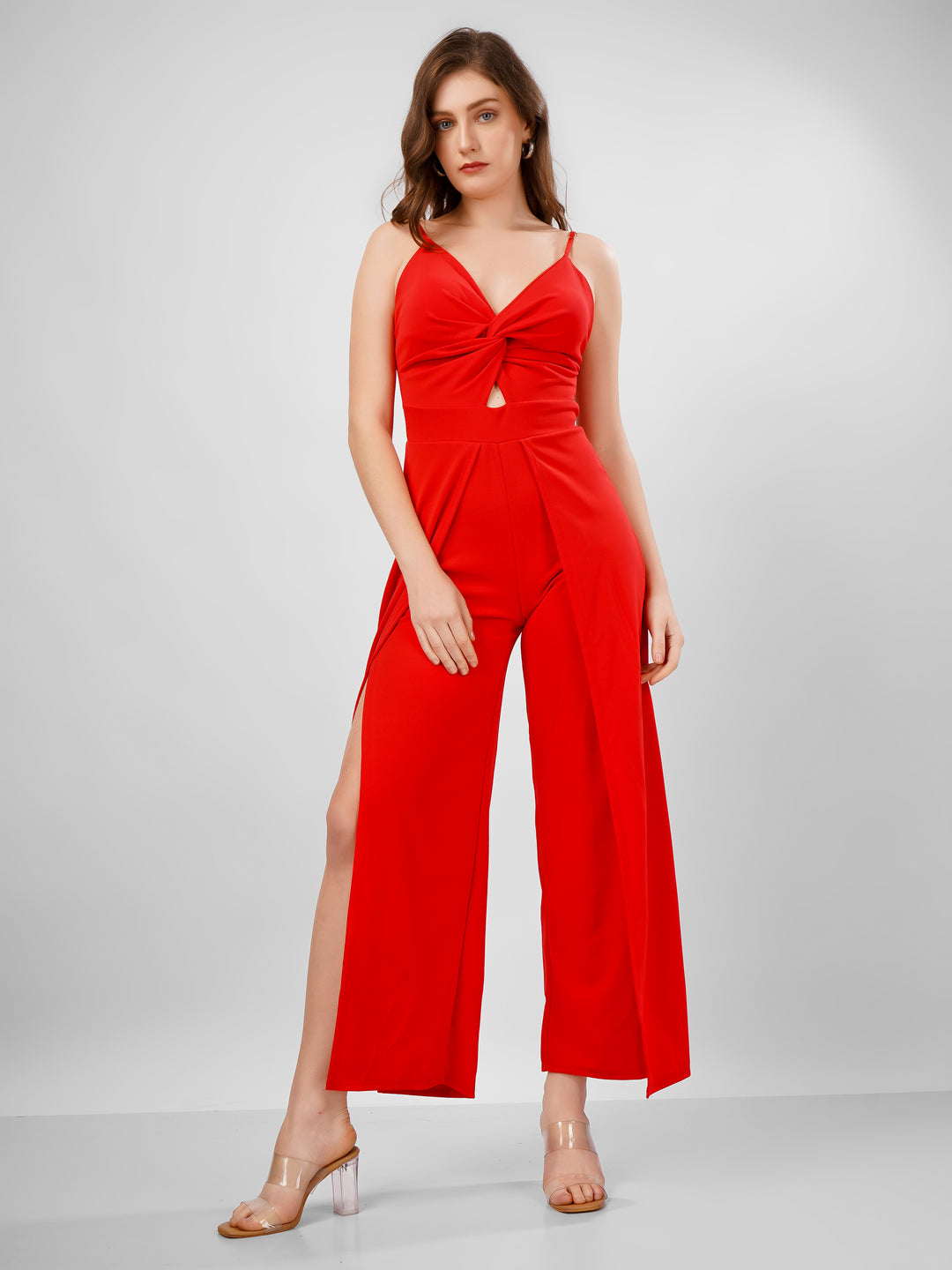 Red Classy Jumpsuit