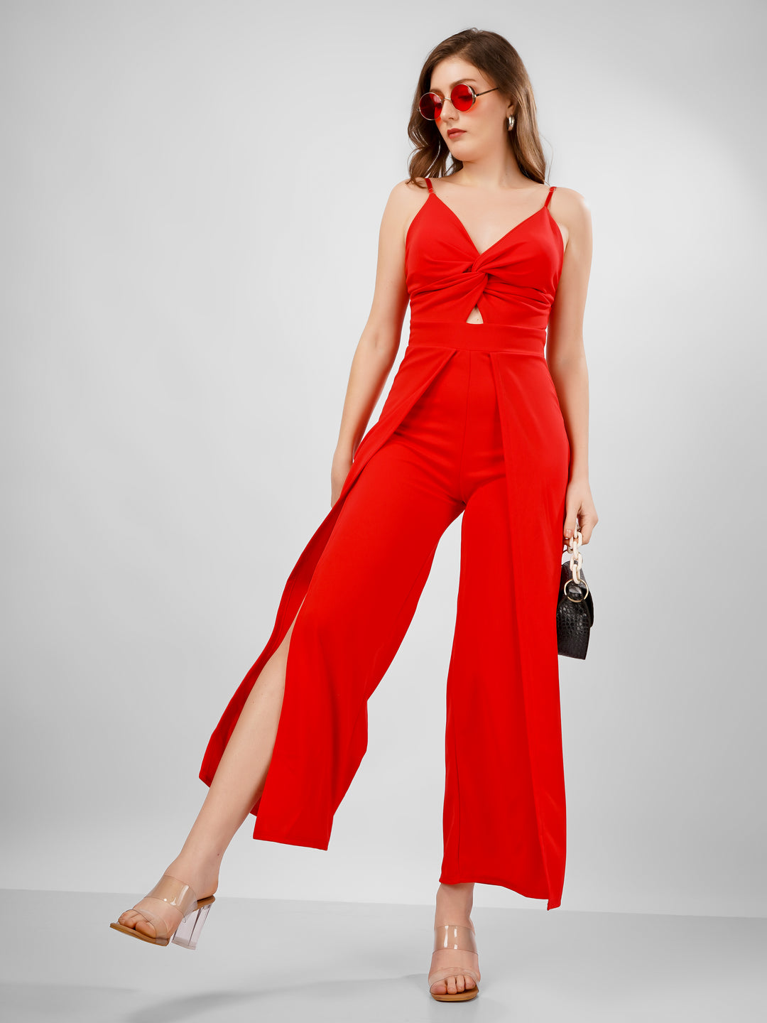 Red Classy Jumpsuit