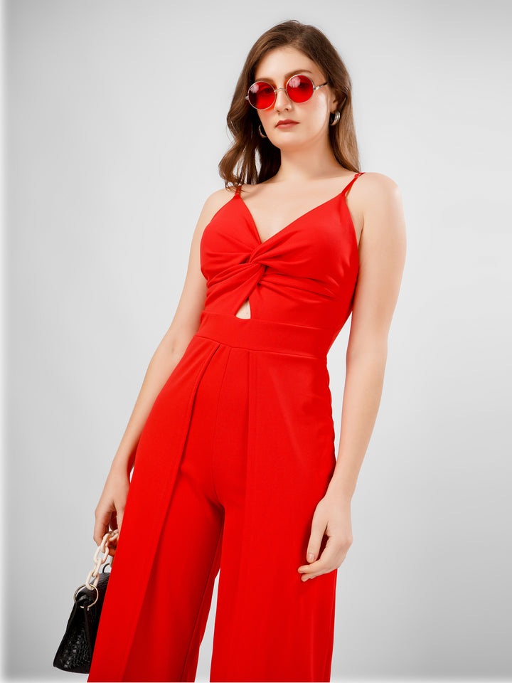 Red Classy Jumpsuit