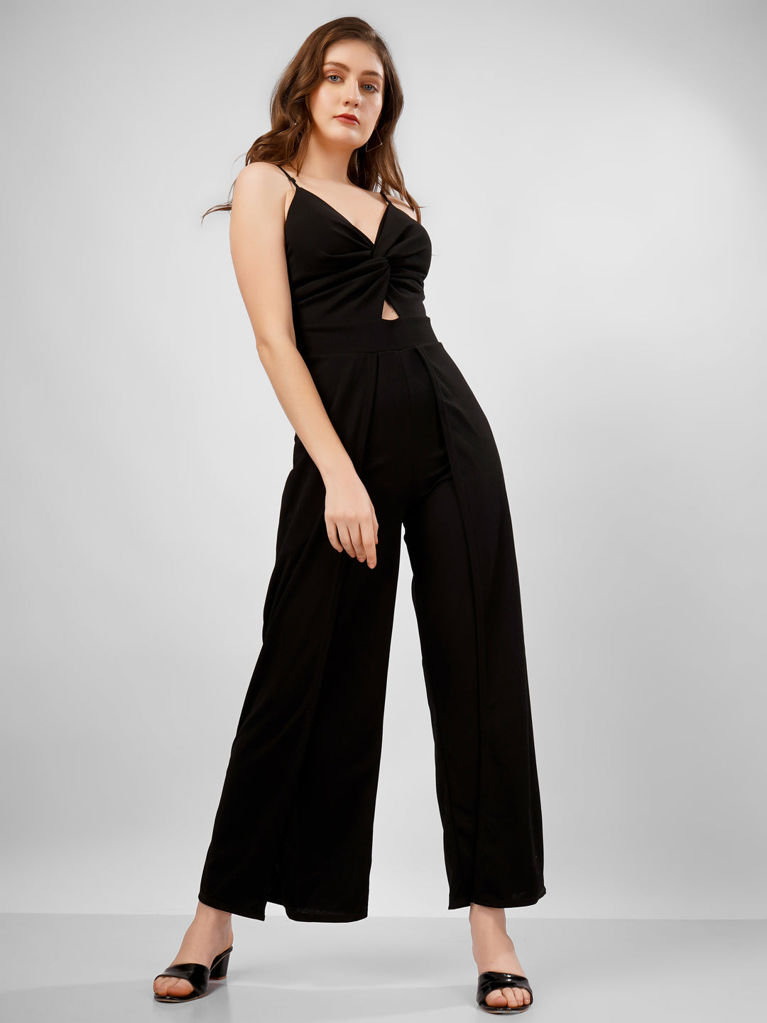 STRAPPY KNOTTED JUMPSUIT