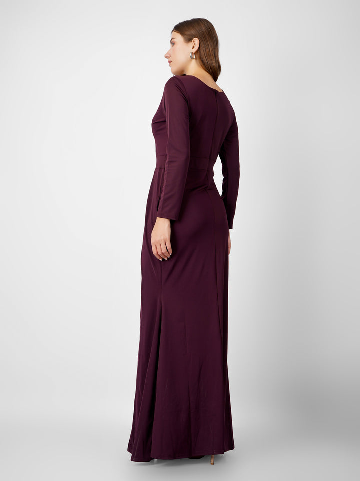 FRONT SLIT CLASSY MAXI DRESS