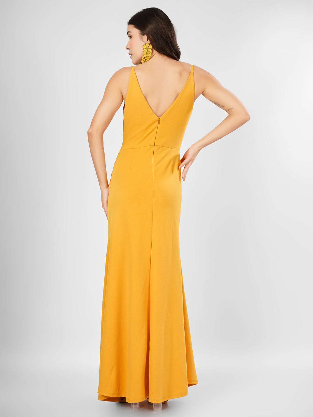 OVERLAP SLITSTYLE MAXI DRESS