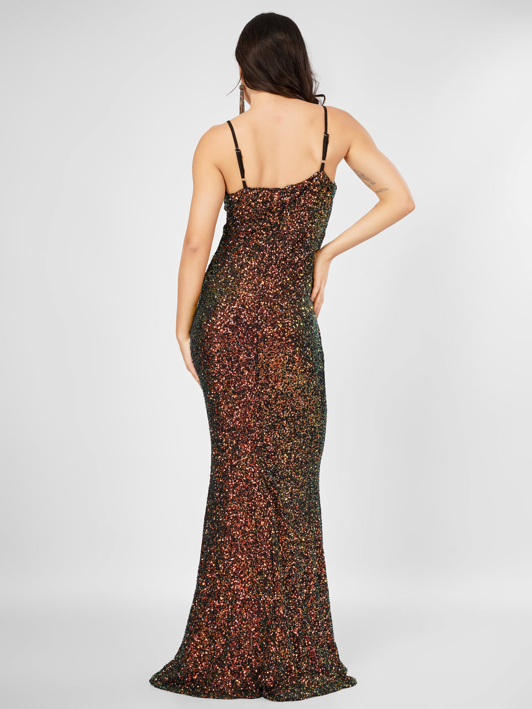 SEQUINED MAXI DRESS