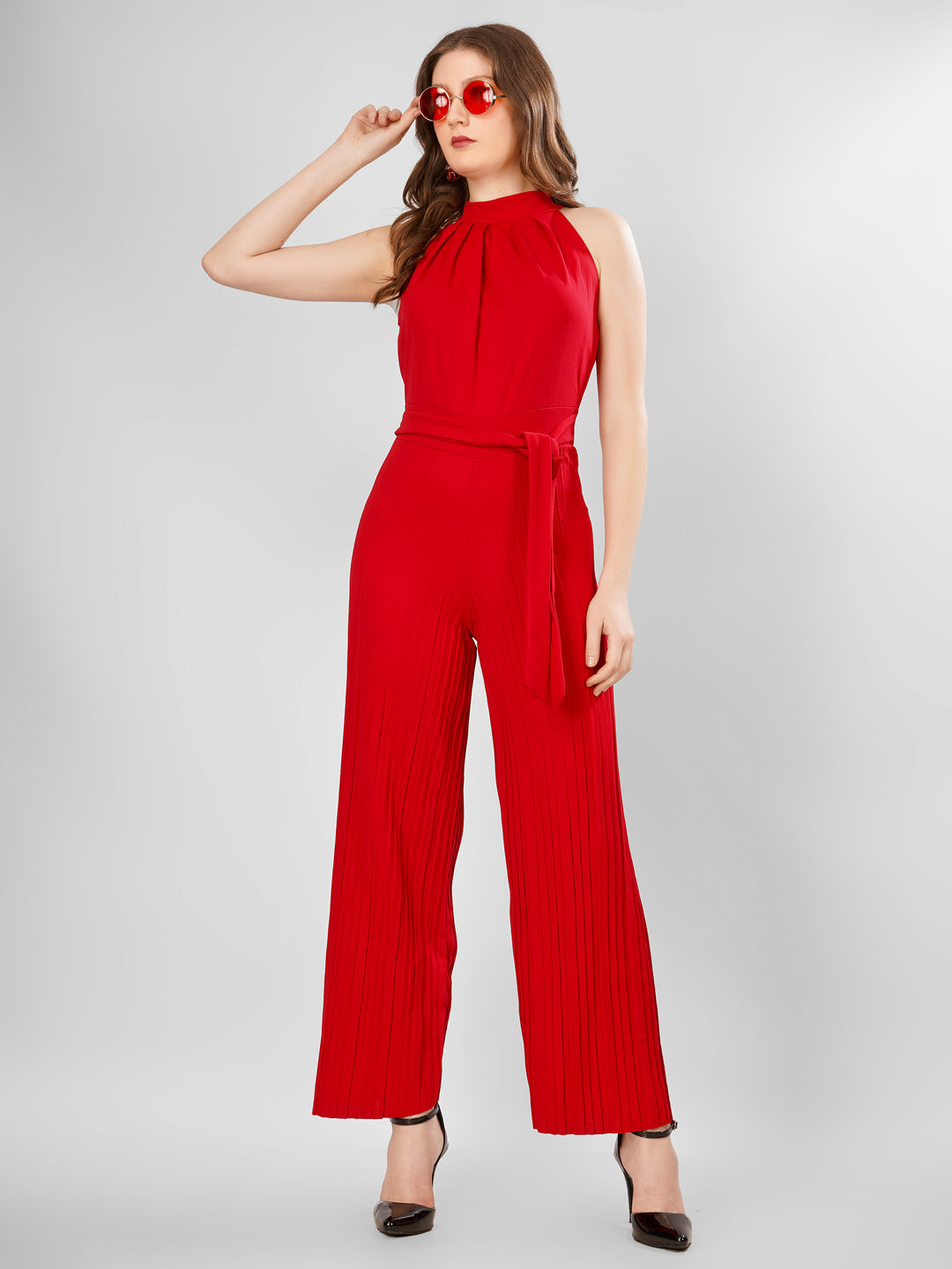 HIGH NECK STYLE JUMPSUIT