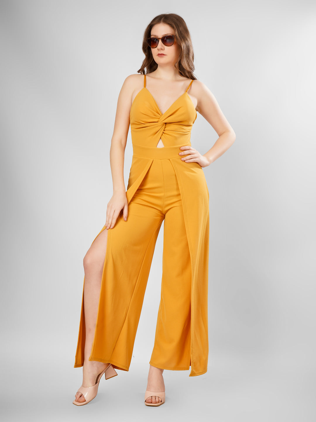 STRAPPY KNOTTED JUMPSUIT