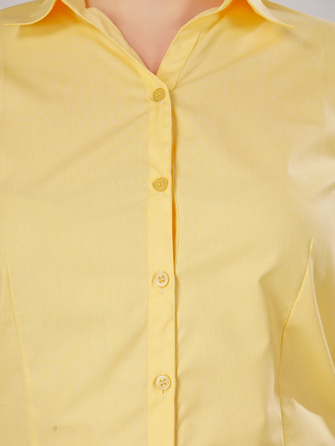 YELLOW CLASSIC COTTON SHIRT