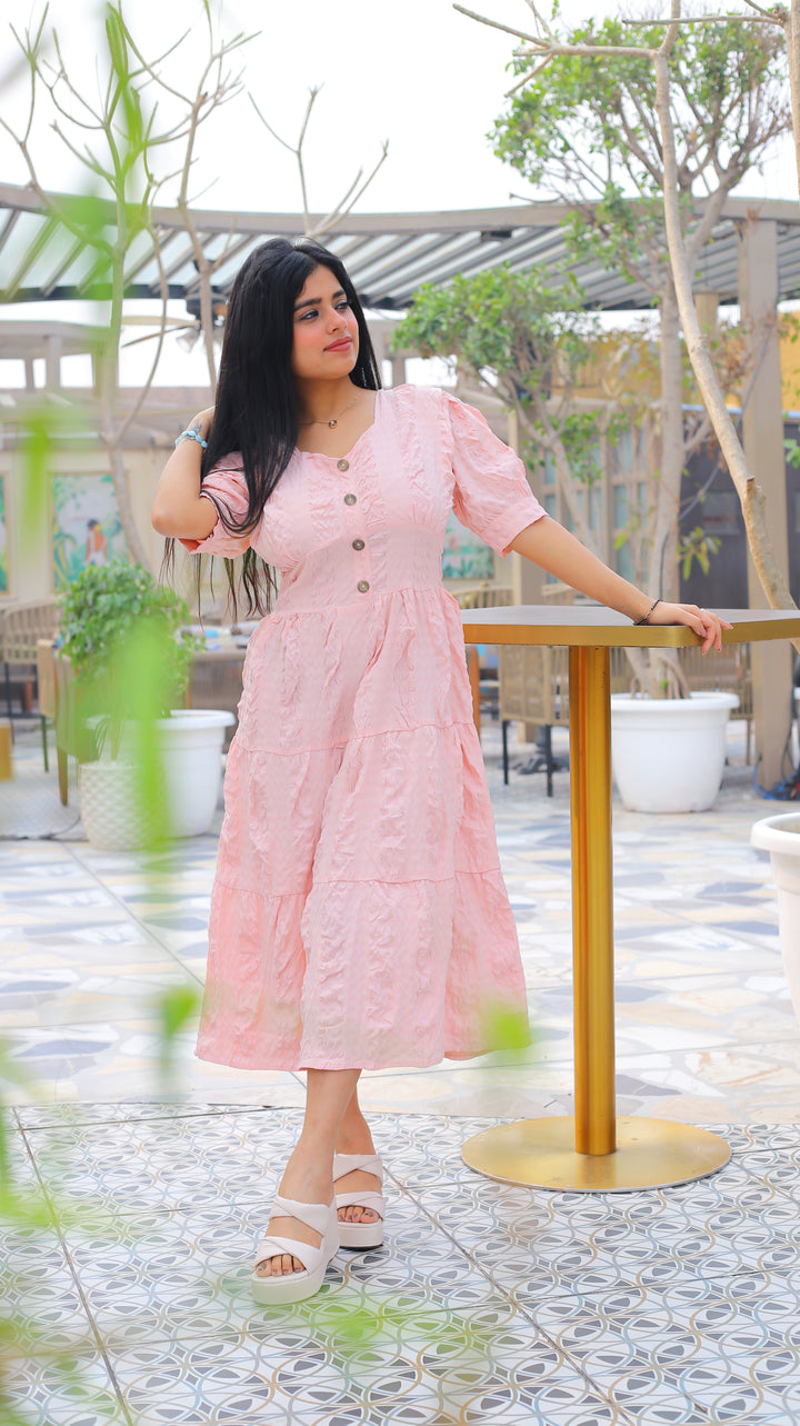 BLUSH BELLE MIDI DRESS