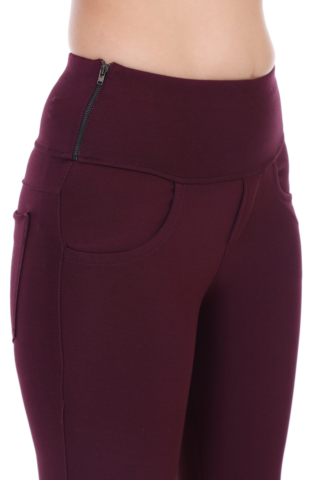 SwiftZip Jeggings - Wine