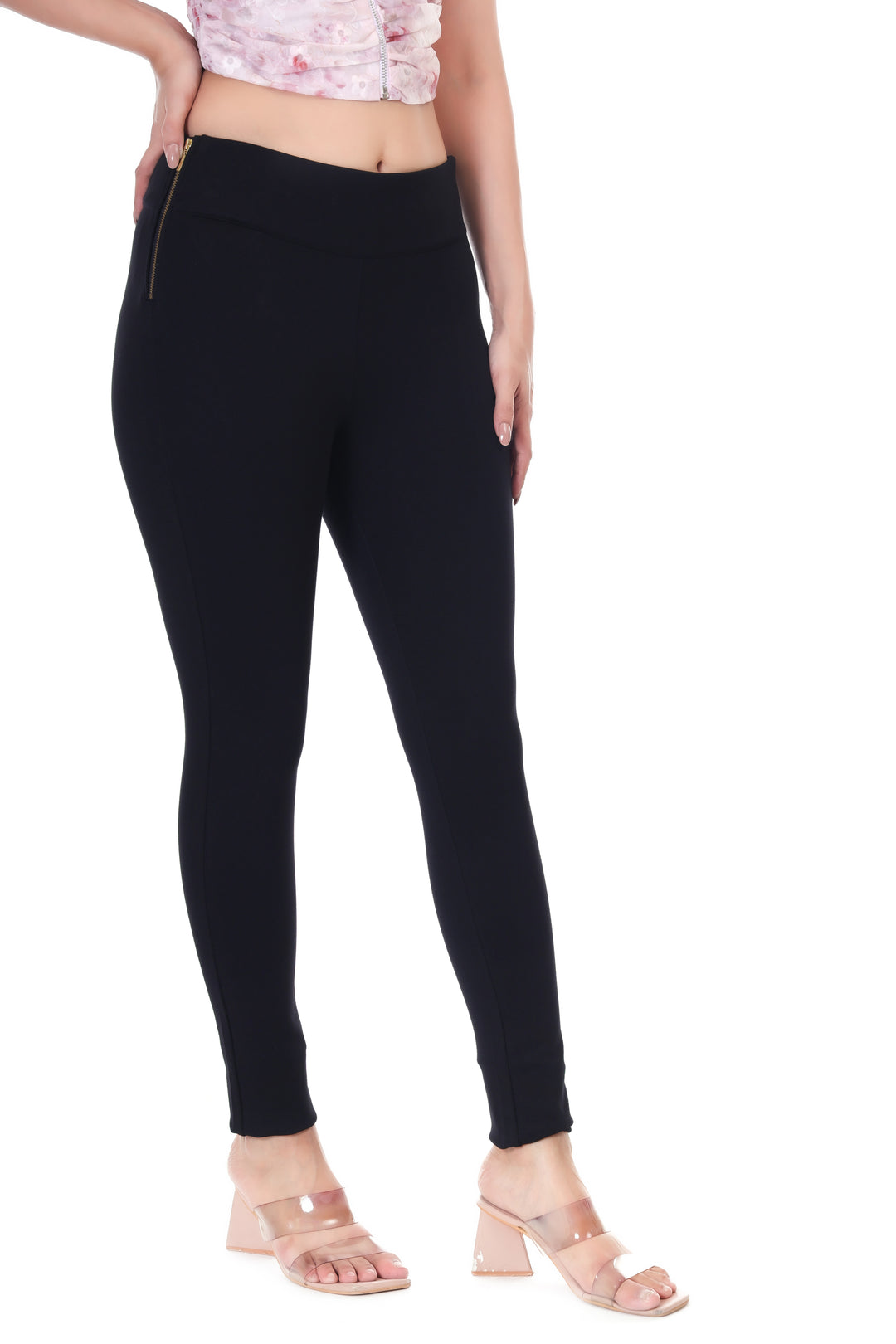 EdgeZipper Jeggings-black