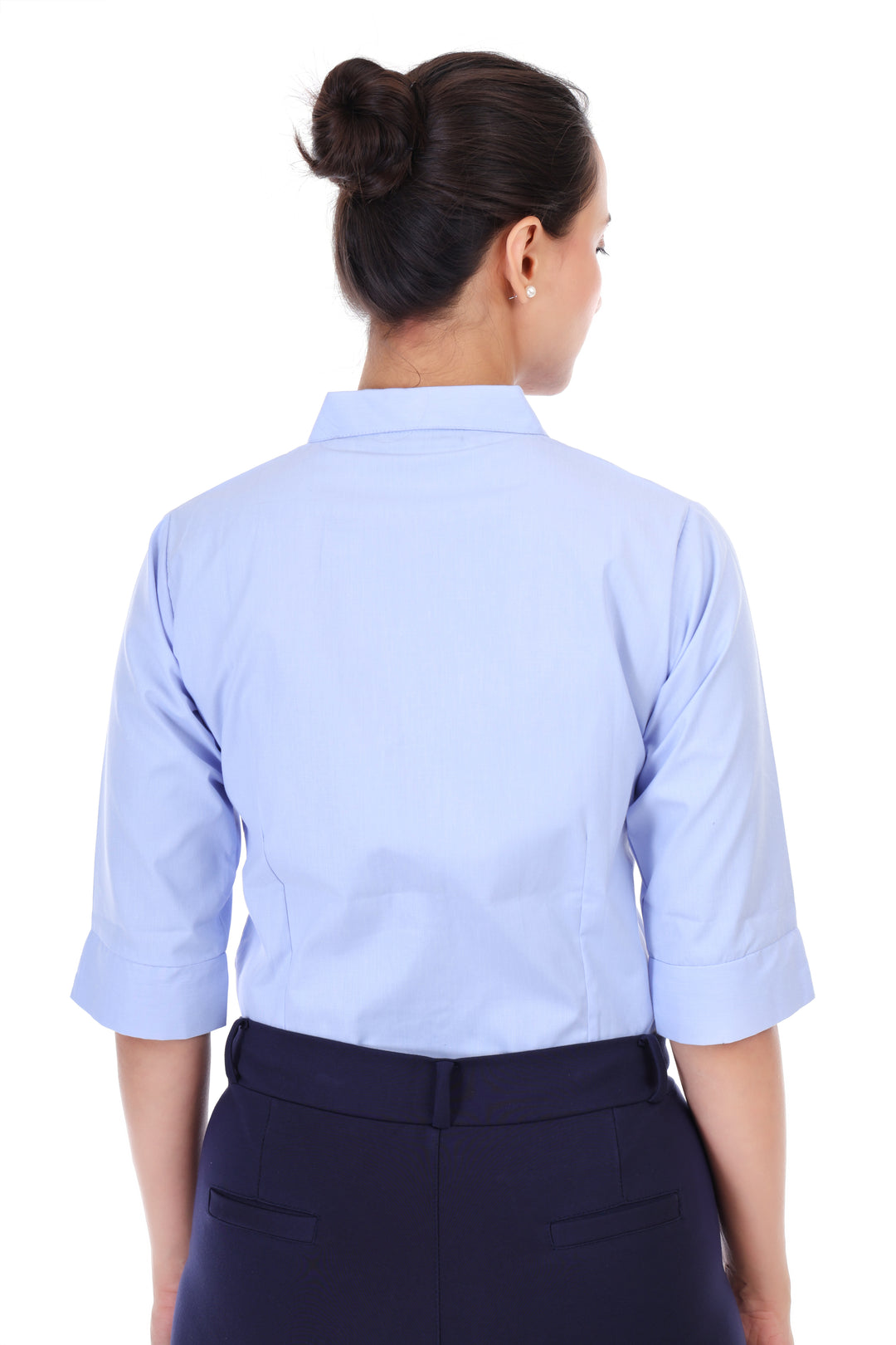 SKY BLUE CLASSIC COTTON SHIRT PLUS SIZE