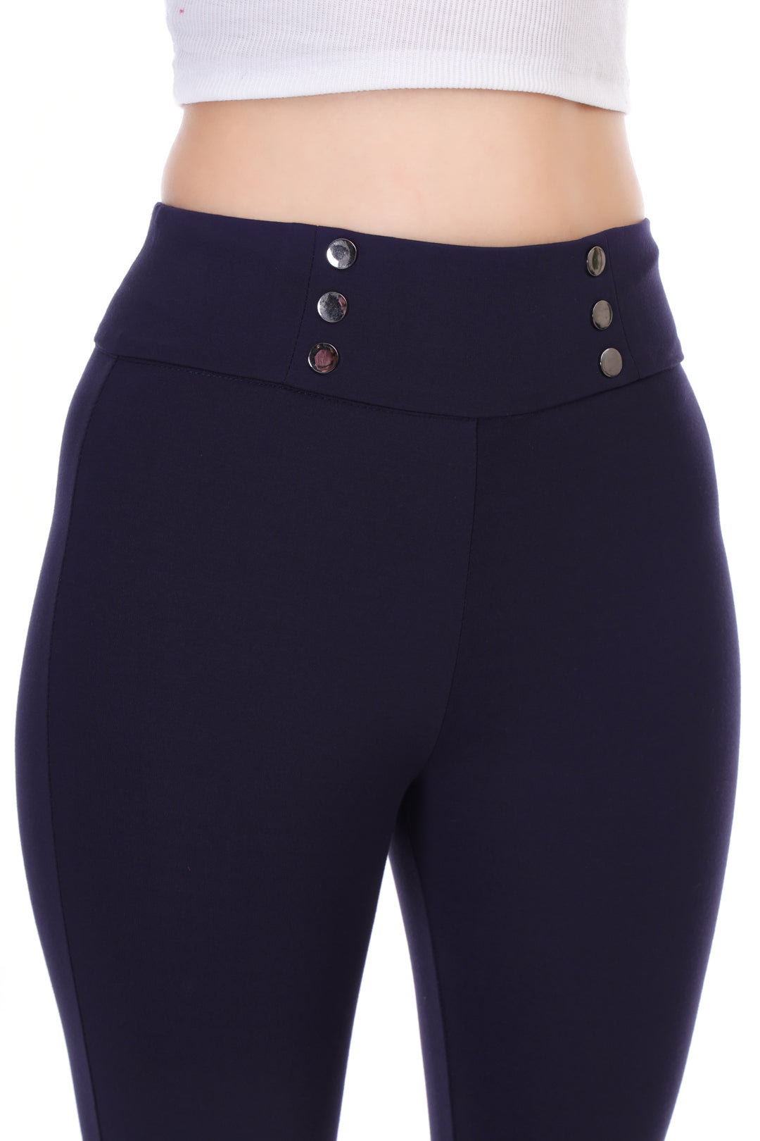 DualButton Jeggings -Blue