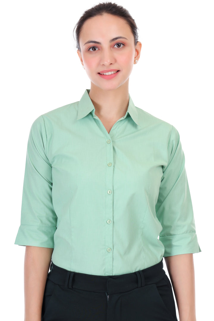 PISTACHIO CLASSIC COTTON SHIRT