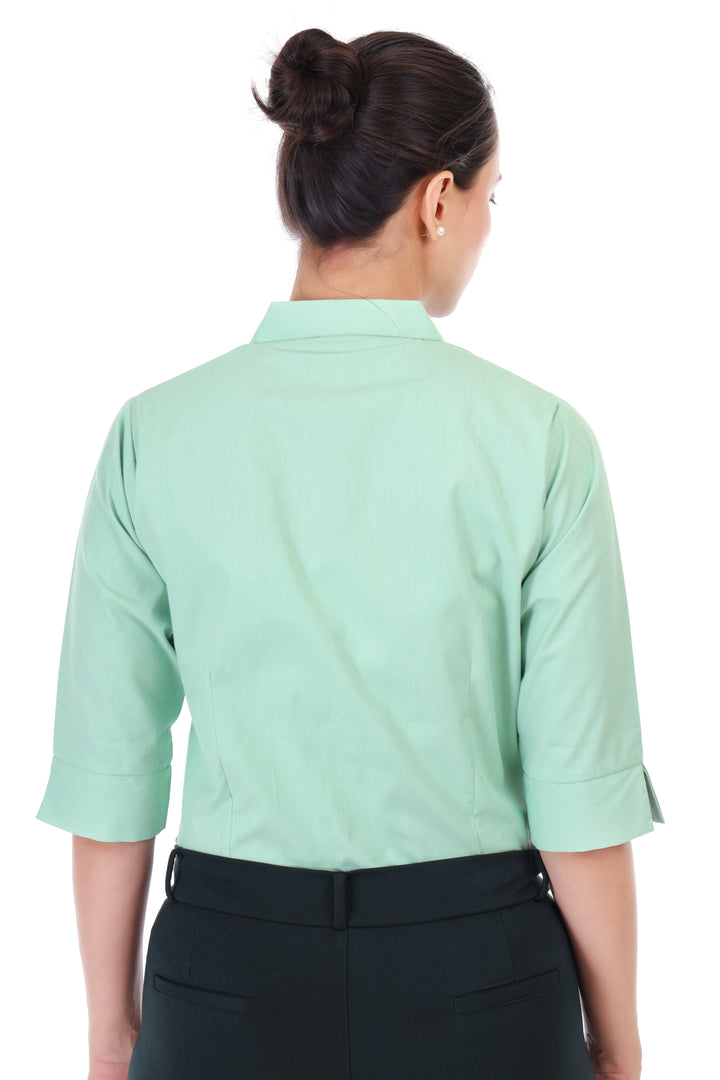 PISTACHIO CLASSIC COTTON SHIRT