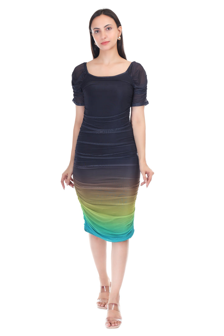 SHAPEFLEX MIDI DRESS