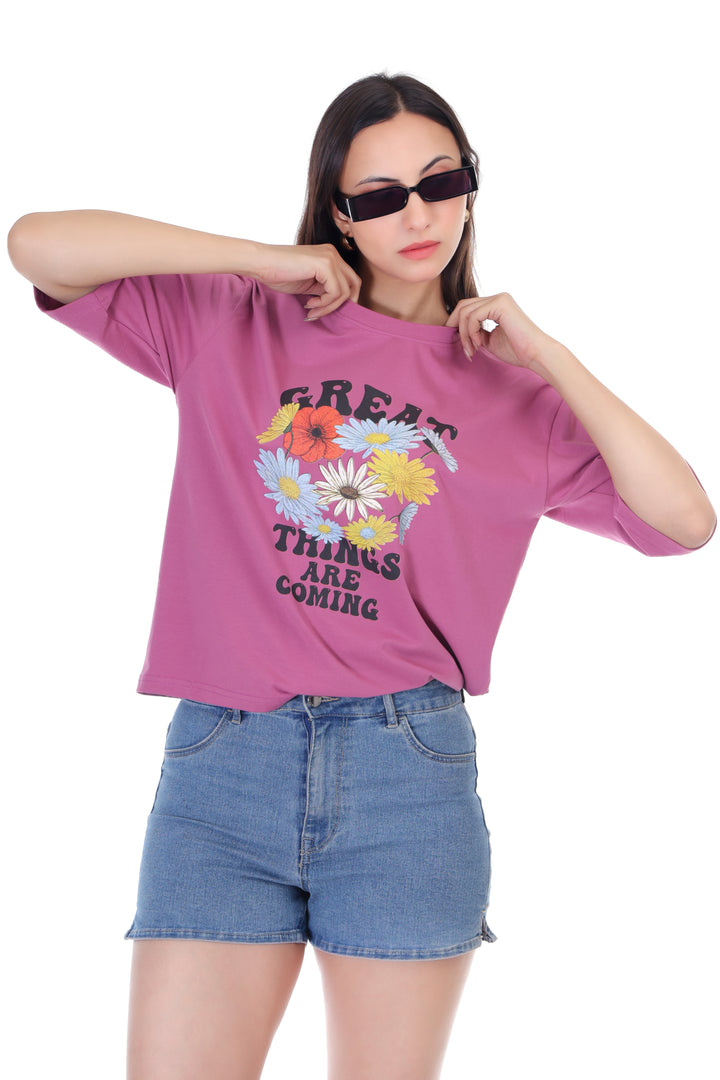 SlouchStyle Tee-Pink