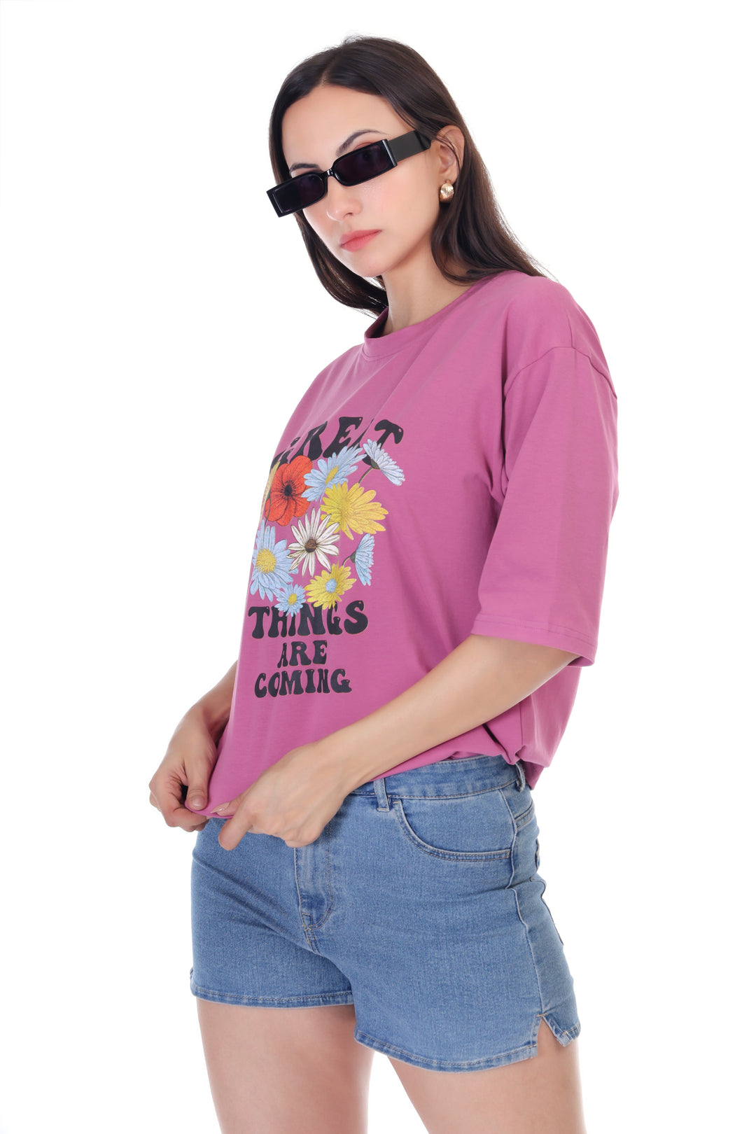 SlouchStyle Tee-Pink