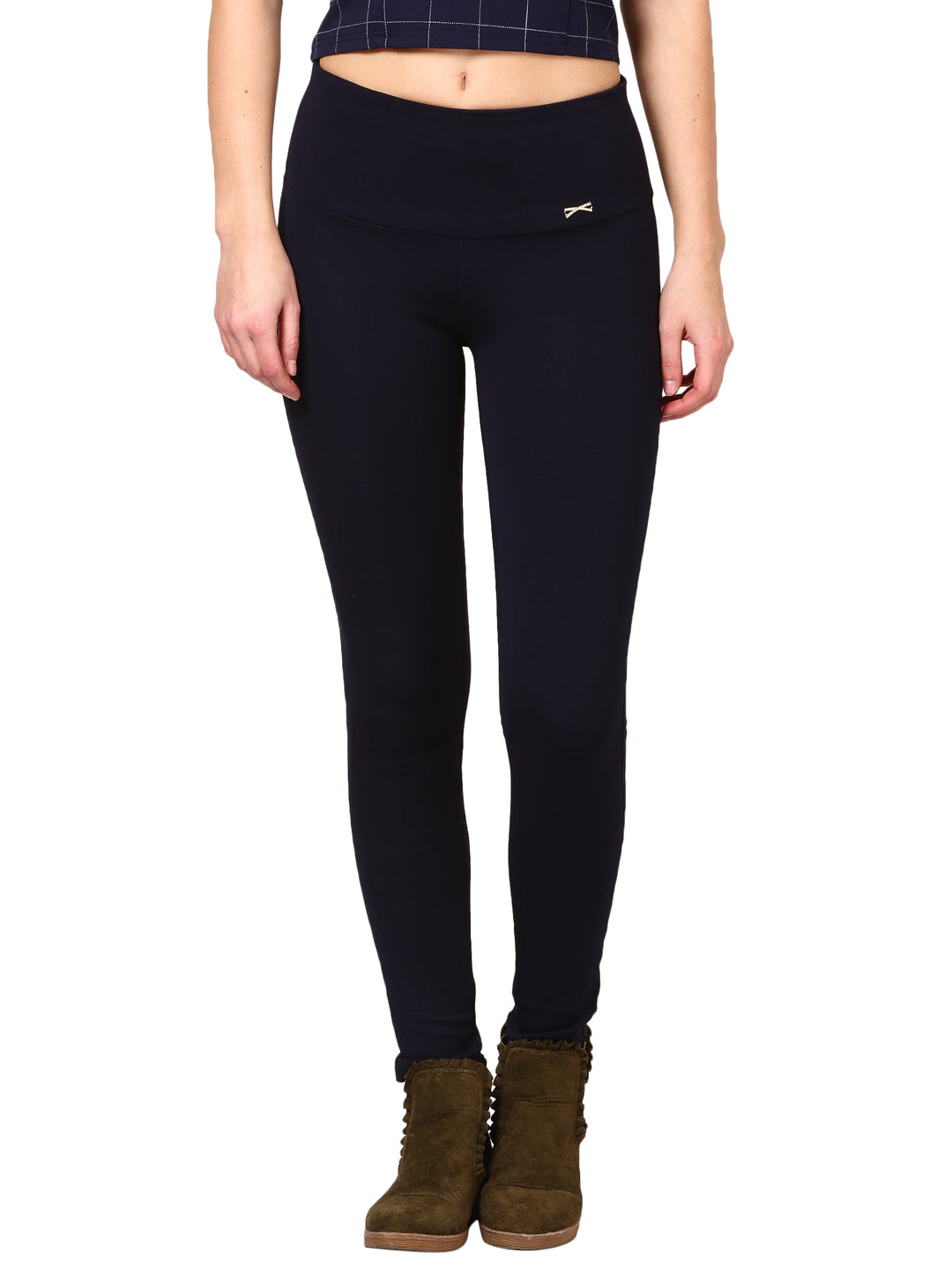 Classic navy blue High-Waist Jeggings